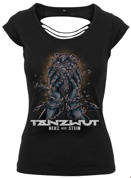Girlie-Shirt Herz aus Stein (Back Cut Tee)